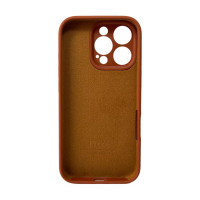Чохол для смартфона Silicone Full Case AA Camera Protect for Apple iPhone 16 Pro Max 42,Saddle Brown (Колір Saddle-Brown) - фото № 3
