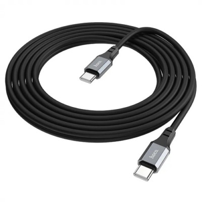 Кабель HOCO X92 Honest 60W silicone charging data cable for Type-C to Type-C(L=3M) Black (6931474788788) - изображение 5