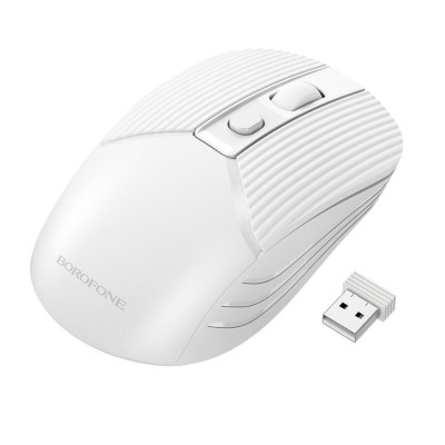 Миша BOROFONE BG5 Business wireless mouse White - зображення 1