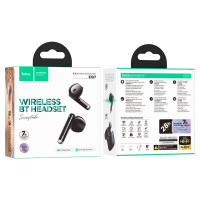 Бездротові навушники HOCO EQ7 Snowflake true wireless BT headset Black (Цвет 7073) - фото № 4