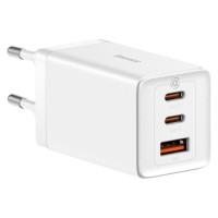 Мережевий зарядний пристрій Baseus GaN5 Pro Fast Charger 2C+U 65W  EU  White(Include：Baseus Xiaobai series fast charging Cable Type-C  to Type-C 100W(
