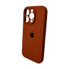 Чохол для смартфона Silicone Full Case AA Camera Protect for Apple iPhone 16 Pro Max 42,Saddle Brown (Saddle-Brown)- № 4