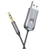 Bluetooth-ресивер BOROFONE BC44 Soul car AUX BT receiver with cable Metal Gray - зображення 3