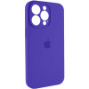 Чохол для смартфона Silicone Full Case AA Camera Protect for Apple iPhone 13 Pro Max 22,Dark Purple (Dark Purple)- № 3