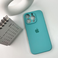 Чохол для смартфона Silicone Full Case AA Camera Protect for Apple iPhone 16 Pro 17,Sea Blue (Колір Sea-Blue) - фото № 6