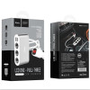 Автомобільний зарядний пристрій HOCO Z13 LCD one-pull-three car charger Silver (Silver)- № 2