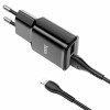 Мережевий зарядний пристрій HOCO C88A Star round dual port charger set(iP) Black (6931474749505) - зображення 2