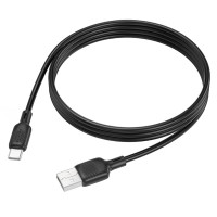 Кабель BOROFONE BX113 Lenny silicone charging data cable Type-C(L=1M) Black (Колір 7073) - фото № 4