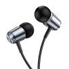Навушники HOCO M108 Spring metal universal earphones with mic Metal Gray (6931474797575) - изображение 2
