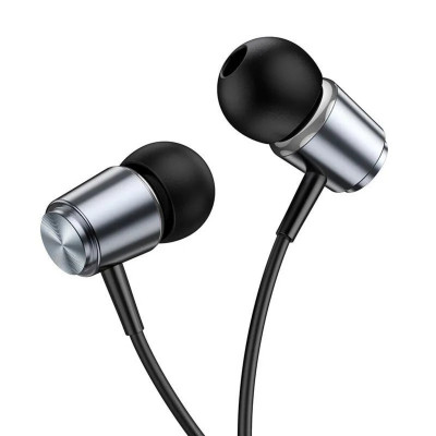 Навушники HOCO M108 Spring metal universal earphones with mic Metal Gray (6931474797575) - зображення 2