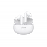 Бездротові навушники UGREEN WS200 HiTune T6 Hybrid Active Noise-Cancelling Earbuds(UGR-15158) (Цвет Белый), Атикул k50130 |  купить на VILKI.NET - фото № 1