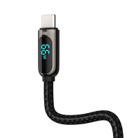 Кабель Baseus Display Fast Charging Data Cable USB to Type-C 66W 1m Black (Цвет Черный) - фото № 5