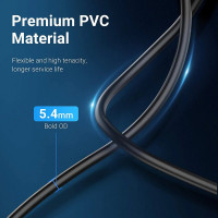 Кабель Vention USB 3.0 A Male to A Female Extension Cable 2M black PVC Type (CBHBH) (Колір Черный) - фото № 6