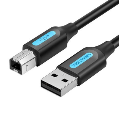 Кабель Vention для принтера USB 2.0 A Male to B Male Cable 1.5M Black PVC Type (COQBG) - зображення 1