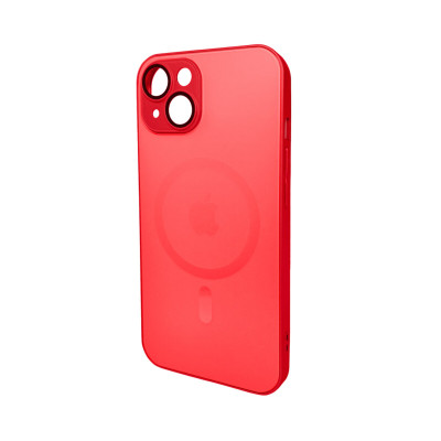 Чохол для смартфона AG Glass Matt Frame Color MagSafe Logo for Apple iPhone 14 Cola Red (AGMattFrameMGiP14Red) - изображение 1