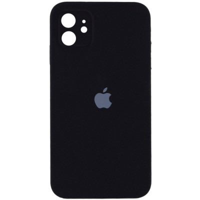 Чохол для смартфона Silicone Full Case AA Camera Protect for Apple iPhone 11 14,Black - изображение 1