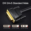 Кабель Vention DVI(24+5) to VGA Cable 3M Black (EACBI) (7073)- № 4