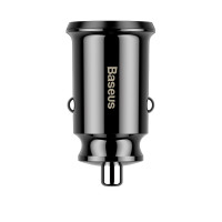 Автомобільний зарядний пристрій Baseus Grain Car Charger 3.1A Black (Колір Черный) - фото № 2