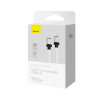 Кабель Baseus CoolPlay Series Fast Charging Cable Type-C to Type-C 100W 1m White (White)- № 2