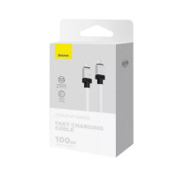 Кабель Baseus CoolPlay Series Fast Charging Cable Type-C to Type-C 100W 1m White (Колір White) - фото № 2