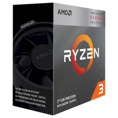 AMD CPU Desktop Ryzen 3 4C/4T 3200G (4.0GHz,6MB,65W,AM4) box, RX Vega 8 Graphics, with Wraith Stealt - изображение 2