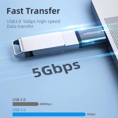 Адаптер Essager Soray OTG (Type-C Female to USB-AMale) Адаптер USB3.0 серый (EZJCA-SRB0G) (EZJCA-SRB0G) - изображение 5