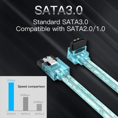 Кабель Vention SATA3.0 Cable 0.5M Blue (KDDSD) - изображение 3