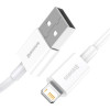 Кабель Baseus Superior Series Fast Charging Data Cable USB to iP 2.4A 2m White (White)- № 3