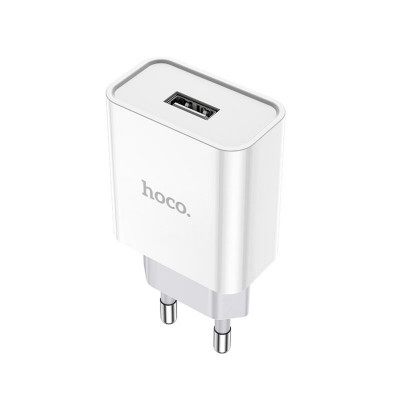 Мережевий зарядний пристрій HOCO C81A Asombroso single port charger set(iP) White - зображення 2