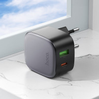 Мережевий зарядний пристрій HOCO CS32A Rise PD20W+QC3.0 charger Black (Колір 7073) - фото № 8