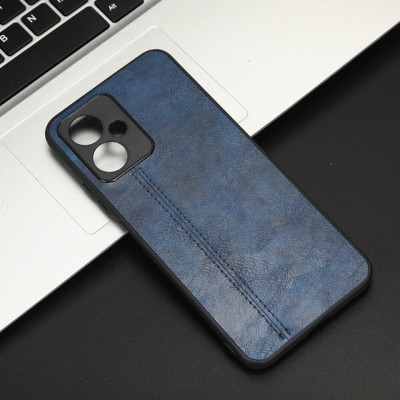 Чохол для смартфона Cosmiс Leather Case for Poco X5 5G Blue (CoLeathPocoX5Blue) - зображення 5