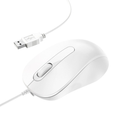 Миша BOROFONE BG4 Business wired mouse White (BG4W) - зображення 1
