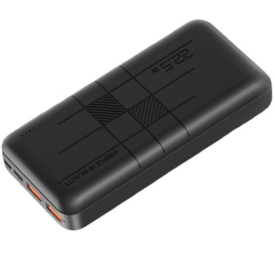 Зовнішній акумулятор XO PR188 fast charge light display PD20W+QC22.5W 20000mAh Black - изображение 3