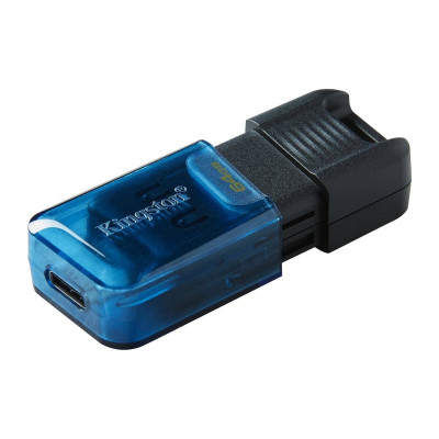 Flash Kingston USB 3.2 DT 80M 64GB Type-C Black/Blue - зображення 2