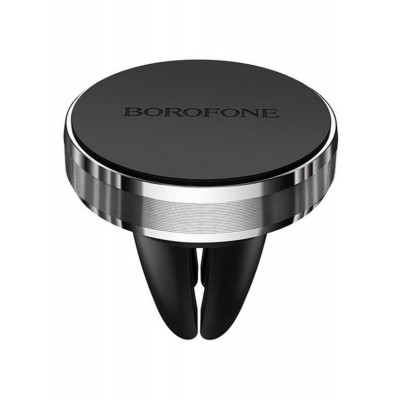 Тримач для мобільного BOROFONE BH8 Air outlet magnetic in-car holder Black - изображение 1
