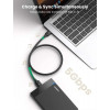 Кабель UGREEN US130 USB 3.0 A Male to Micro USB 3.0 Male Cable 2m (Black)(UGR-10843) (Черный)- № 2
