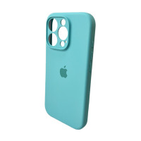 Чохол для смартфона Silicone Full Case AA Camera Protect for Apple iPhone 16 Pro 17,Sea Blue (Колір Sea-Blue) - фото № 4