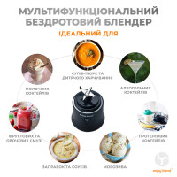 Портативний блендер ENJOY BLEND 63802307 чорний (Цвет чорний) - фото № 3