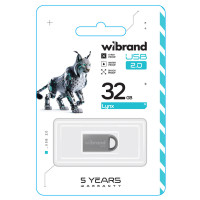 Флеш-накопичувач Wibrand USB 2.0 Lynx 32Gb Silver (Колір Серый) - фото № 2