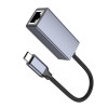 Мережевий адаптер HOCO UA37 Type-C ethernet adapter (1000 Mbps) Metal Gray (Metal Gray)- № 3