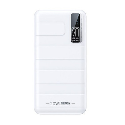 Современный аккумулятор REMAX Noah Series 20W+22.5W PD+QC Power Bank с быстрой зарядкой 20000мАч RPP-316 White (RPP-316 White) - изображение 1