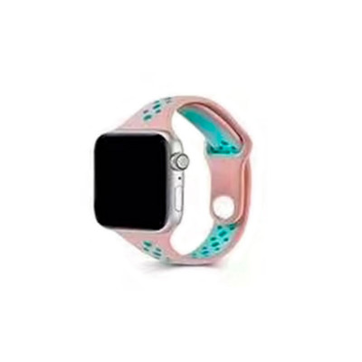 Ремінець для годинника Apple Watch Small Waist two colors 42/44/45/49mm Pink-Green - зображення 1
