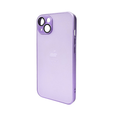 Чохол для смартфона AG Glass Matt Frame Color Logo for Apple iPhone 14 Light Purple - изображение 1