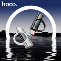 Адаптер HOCO UA32 C male to C female display adapter Black (Цвет 7073) - фото № 7