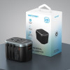 Зарядний пристрій Vention 3-Port USB (C + A + A) Universal Travel Adapter (20W/18W/18W) Black (FJCB0) - зображення 5