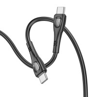 Кабель BOROFONE BX98 Type-C to Type-C Superior 60W charging data cable Black (Колір Черный) - фото № 3