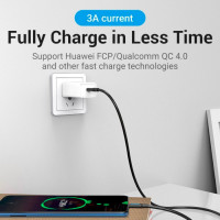 Кабель Vention USB 2.0 C Male to Male Cable 1M Black PVC Type (COSBF) (Цвет Черный) - фото № 5
