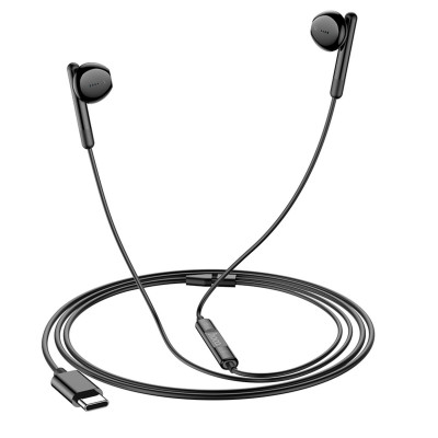 Навушники HOCO M93 Type-C Joy wire-controlled digital earphones with microphone Black (6931474778819) - изображение 4