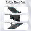 Тримач для телефона Height Adjustable Desktop Cell Phone Stand Black Aluminum Alloy Type (KCQB0) (Black)- № 3