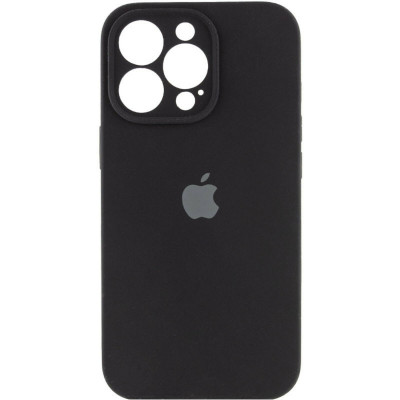 Чохол для смартфона Silicone Full Case AA Camera Protect for Apple iPhone 14 Pro Max 14,Black (FullAAi14PM-14) - изображение 1